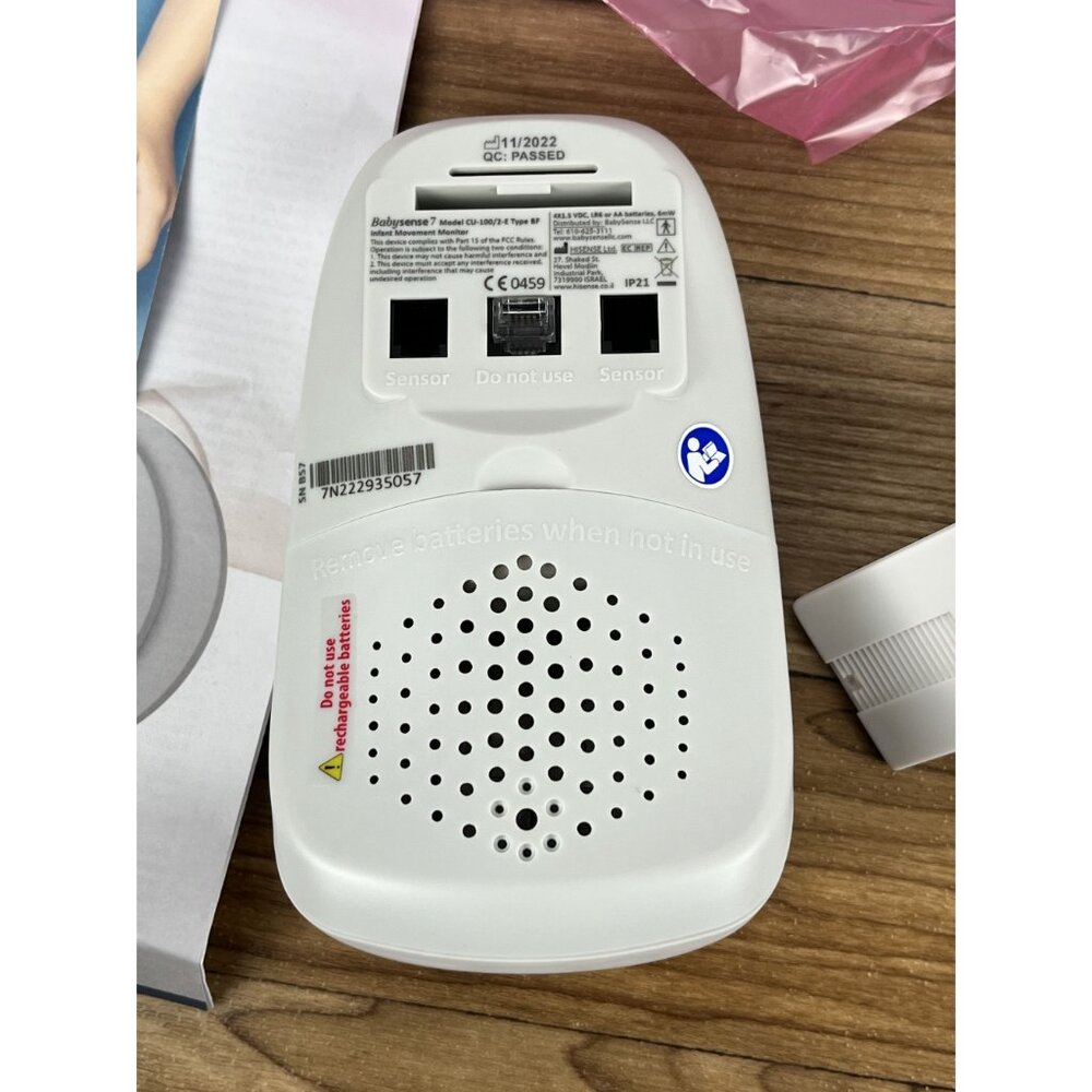 BabySense 7 Movement Baby Monitor - White (BSN-BS7) NO MONITOR - Picture 9 of 10